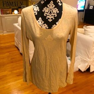 Tan long sleeve tee size medium